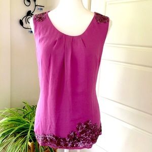 Talbots all silk blouse NWOT striking!